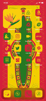 Customize your home screen with these neon icons; App Icons Africa Fashion Ienjoyediting