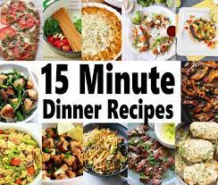 Are you looking for ideas for dinner tonight? Quick Dinner Recipes 15 Minute Meals For Busy Days