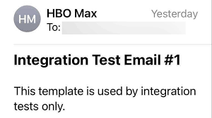According to screenshots, it had the subject line integration test email #1 and the body of the email simply read. Wdtwnagmtcucgm