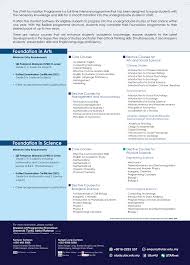 The english for science and technology syllabus aims to provide students with the language basis to access and understand materials on scie. Foundation Programme Brochure Utar