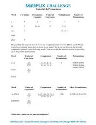 Keep reading to find out how to use these functions. Factorial Lesson Plans Worksheets Lesson Planet