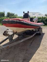 Semi Rigide Anglais 5 Metres 115 Cv Evinrude Fish Ram 2 Temps Injection Bateau Puissant Et Rapide Bateau Nautisme Ram