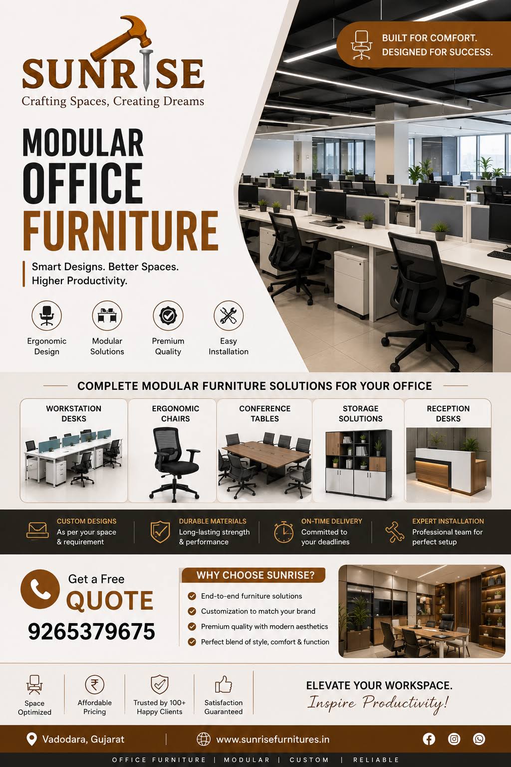 Modular Office Furniture in Vadodara product image