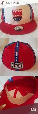 Kansas City Kings Hat Red White Blue Kansas City Kings Hat Twins Enterprises Accessories Hats King Hat Red White Blue Red And White