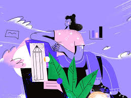 Maybe you would like to learn more about one of these? Designer Vector Illustration In Linear Flat Style By Maryia Nestsiarovich Nickvector On Dribbble