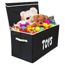 With 12 cube spaces, you can conceal your tot's toys to maintain a clean living room. Woffit Toy Storage Organizer Chest For Kids Living Room Nursery Playroom Closet Etc Extra Large Collapsible Toys Bin With Flip Top Lid For Children Dog Toys Great Box For Boys
