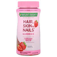 Optimal Solutions®, Gomitas para el cabello, la piel y las uñas, Fresa, 80 gomitas