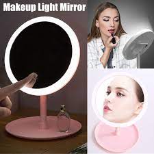 Led makeup mirrors were made to provide you with a clear image. Led Makeup Mirror With Led Light Vanity Mirror Make Up Mirrors With Lights Standing Mirror Touch Screen Cosmetic Desk Mirrors Wish