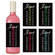 5pcs Custom Wine Labels For First Anniversary Christmas Wedding Night Baby Elegant Bottle Label For Brid Bride And Groom Gifts Custom Wine Labels Wedding Night