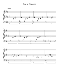 Cole schwartz steadicam by bayley pokorney. Lucid Dreams Sheet Music For Piano Solo Musescore Com