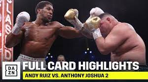 Unlike the first encounter between these two heavyweights just six months ago joshua was able to keep his composure and utilize his long jab from the opening bell. Full Card Highlights Ruiz Vs Joshua 2 Youtube