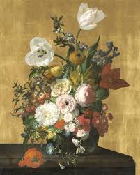 Currently, the frames listed will be only ship up to a certain size. Flowers In A Glass Vase Luxe Stretched Canvas Print Rachel Ruysch Allposters Com