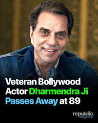 JUST IN: Indian actor Dharmendra has died at 89. Often called Bollywood's  "He-Man," he was known as one of the country's most popular movie stars.  https://cnn.it/3M3mmRQ