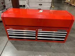 Sears has the best selection of craftsman tool storage in stock. Mclemore Auction Company Auction Customer Returns From Lowe S Tool Chests Pellet Stoves Full Pallets With Small Appliances Tools Vacuums Fixtures And More Item Craftsman 2000 Series 51 5in W X 24 5in