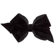 33 yards 3/8 black plush velvet ribbon trim for bow craft 9mm spool free ship. Peach Ribbons Black Velvet Bow Clip 12cm Childrensalon