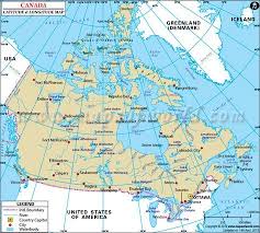 Canada Latitude And Longitude Map Latitude And Longitude Map Canada Map Map