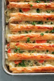 Easy Sheet Pan Chicken Pot Pie Recipe Recipe Chicken Pot Pie Recipes Sheet Pan Recipes Homemade Chicken Pot Pie