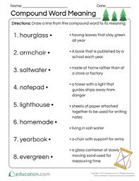 Students Can Practice Predicting Word Meaning With These Compound Words That Are Likely To Be Less Familia Compound Words Compound Words Activities Blend Words