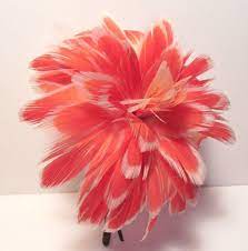 Vintage Real Pink Flamingo Feather Big Flower Pin Kenya Lake Etsy Pink Flamingos Flamingo Jewelry Flower Pins