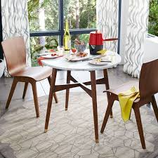 Reeve Mid Century Bistro Table Modern Dining Room Tables Bistro Table Mid Century Round Dining Table