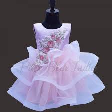 Saw something that caught your attention? Buy Baby Pink Birthday Wedding Party Heavy Designer Gown First Birthday Dresses Baby Birthday Dress Baby Frock Online
