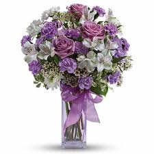 This little greyish purple flower is known for its sweet floral aroma. Lavish Lavender Rose Bouquet At Send Flowers