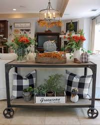Make a statement in your entryway, hallway, or living room with the butler specialty astor cherry nouveau demilune console table. 23 Amazing Ways To Style Your Console Table With Fall Decor