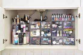 Shop bathroom cabinet & under sink storage at the container store. Bathroom Vanity Organization Thestylesafari