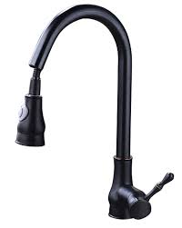 With its solid brass construction, this faucet utilizes a washer less cartridge system. Freedom Abc Oil Rubbed Bronze Single Handle Kitchen Faucet With Pull Down Out Sprayer Head High Arc Tall Antique Sink Faucet Classic White Control Handle Rv Venetian Bar Faucet Travel Trailer Campers