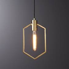 This brass pendant light is made in the usa. Tube Filament 40w Light Bulb Reviews Cb2 In 2021 Pendant Light Brass Pendant Light Pendant Ceiling Lamp