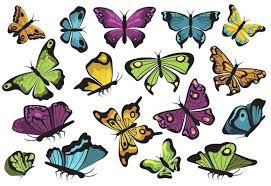 Bunte schmetterlingsmotive ausdrucken / schmetterling schmetterlinge bunt logo vektorsatz vektor abbildung illustration von hintergrund konzept 112200636. Bilder Bunte Schmetterlinge Gratis Vektoren Fotos Und Psds