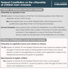 Malaysian citizenship can be obtained either by registration or by naturalization. Malaysiakini Left In Limbo Mothers Speak Of M Sian Citizenship Hurdles For Overseas Born Kids