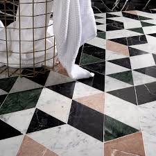 Black And White Marble Mosaic Tile Prisma 8 X 14 Marble Mosaic Tile Marble Mosaic Marble Mosaic Tiles Mosaic Flooring