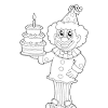 Free printable clown coloring pages for kids. 1