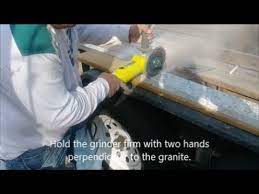 Granite is in igneous stone and made by cooling down of lava at high pressure. How To Cut Granite Using A Grinder And Diamond Blade D I Y Youtube