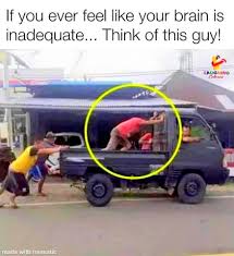 The van was stuck in the snow, when the man behind the wheel decided to slam the door, for some reason. Pun And Funny English Funny Puns Play On Words Humorous Use Of English Language Wise Sayings
