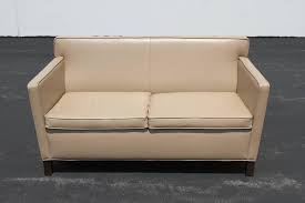 Knolltextiles, founded in 1947 by florence knoll, was the first company to address the fabric needs of the commercial interior. Ludwig Mies Van Der Rohe Krefeld Leather Settee Sofa For Knoll For Sale At 1stdibs