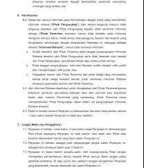 Berikut adalah contoh surat perjanjian sewa rumah. Libera