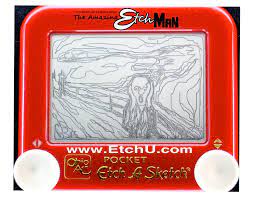 The Scream Etch A Sketch Etch A Sketch Art Scream