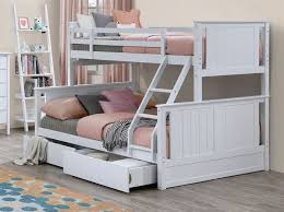 Karna twin over full bunk bed Myer White Triple Bunk Bed With Storage Hardwood Frame Bunk Beds With Storage Bed For Girls Room Bunk Bed Designs