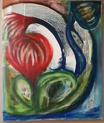 Tableau zen abstrait energies vitales pour équilibrer les énergies dans votre maison. Tableau Abstrait Peinture Acrylique Ebay
