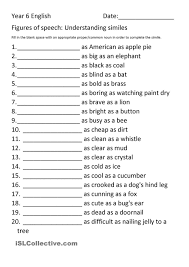 Figures Of Speech Similes Figure Of Speech Feelings And Emotions Adjectives Elementary