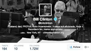 The rise of meme stock investing on social media platforms has created the moonshot bet : Bill Clinton Copies Hillary Meme In Twitter Pic