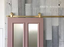 A+ bbb rating, expert service. Our Brassy Beau Top Mount Barn Door Hardware Made Of Solid Brass On Our Handmad Pink Door Made In Canada Brassh Barn Door Hardware Barn Door Door Hardware