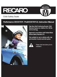 The guide contains 40 pages. Recaro Performance Booster Instruction Manual Pdf Download Manualslib