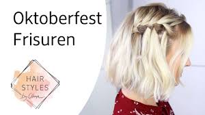 oktoberfest frisuren mit olesja youtube oktoberfest frisur oktoberfest haar styling