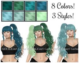 So creating scenes that connect is a great strategy. Second Life Marketplace Little Princess Hair Seafoam Set 8 Colors