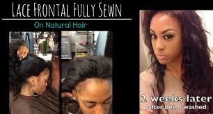 Lace Frontal Sew In Weave On Natural Hair No Glue Los Angeles Hair Salon Stylist Lee Natural Hair Styles Weave Hairstyles Hair Salon
