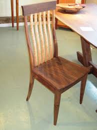 Black Walnut Swept Back Chair With Birdseye Maple Spindles Maple Dining Table Chair Birdseye Maple