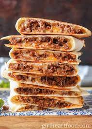 Cheesy Ground Beef Quesadillas Recipe Beef Quesadillas Ground Beef Quesadillas Quesadilla Recipes Beef